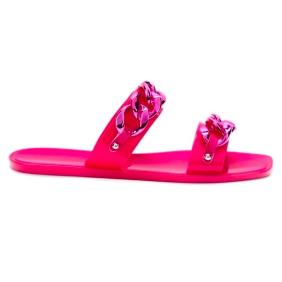 Kenneth Cole Naveen Chain Jelly Slides - Picture 1 of 5